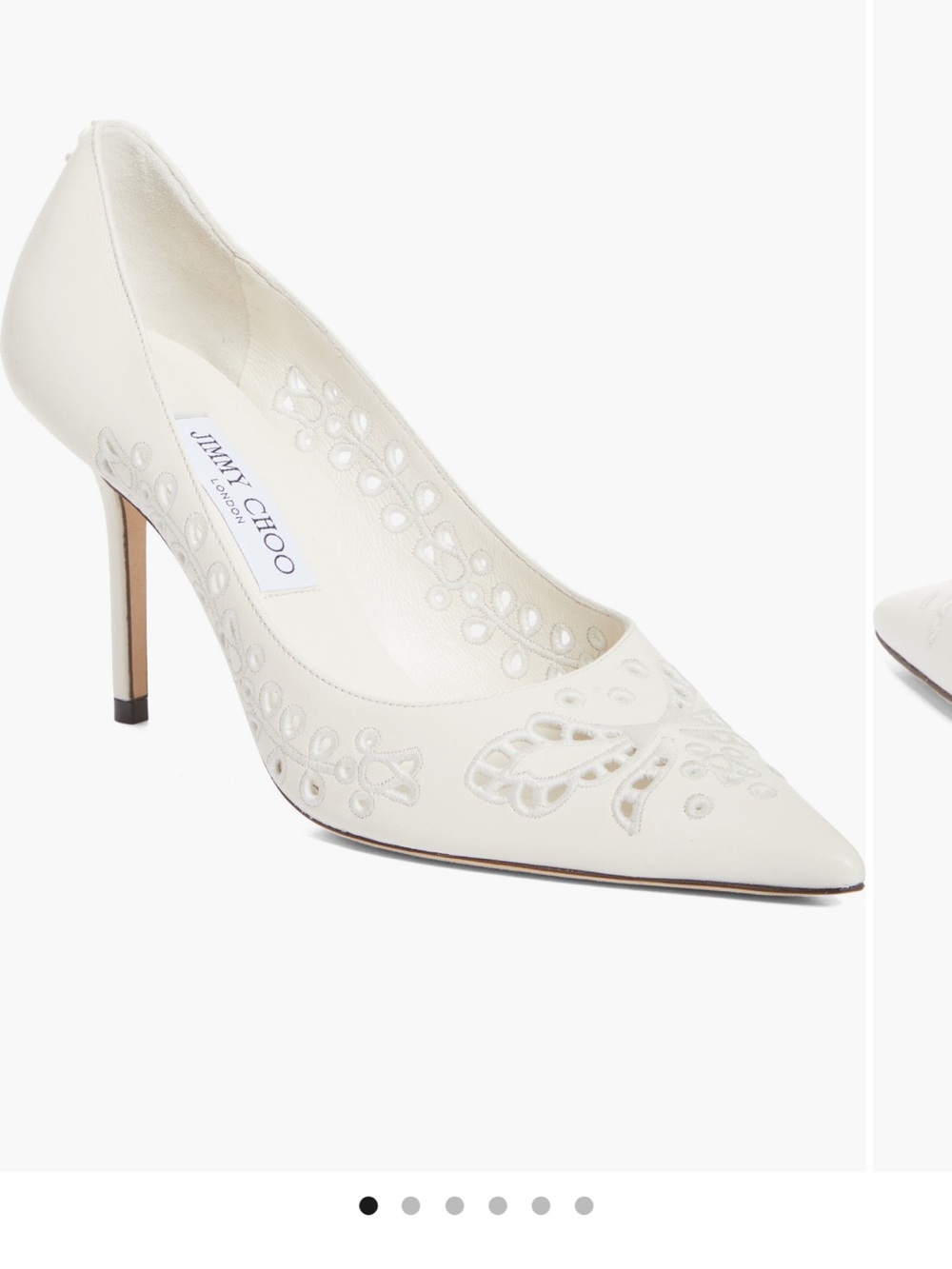 Jimmy Choo Love 85 Nappa Embroidered Pumps NWT